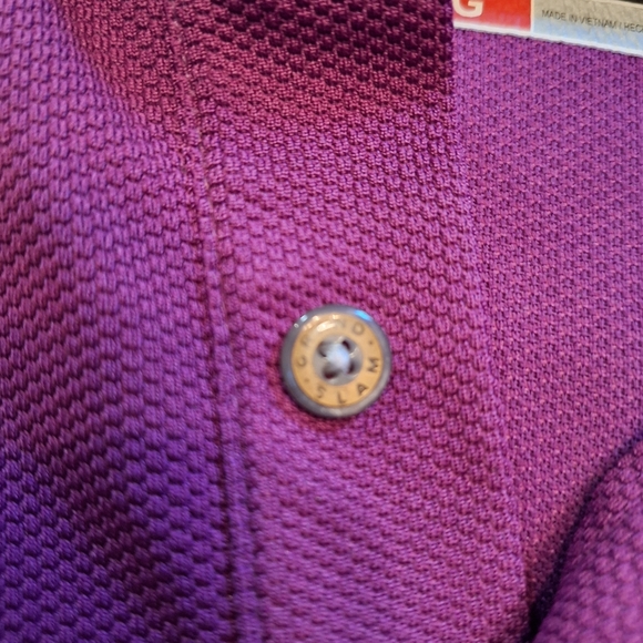 Grand Slam Polo Golf Shirt LG Men's Purple - Picture 4 of 4